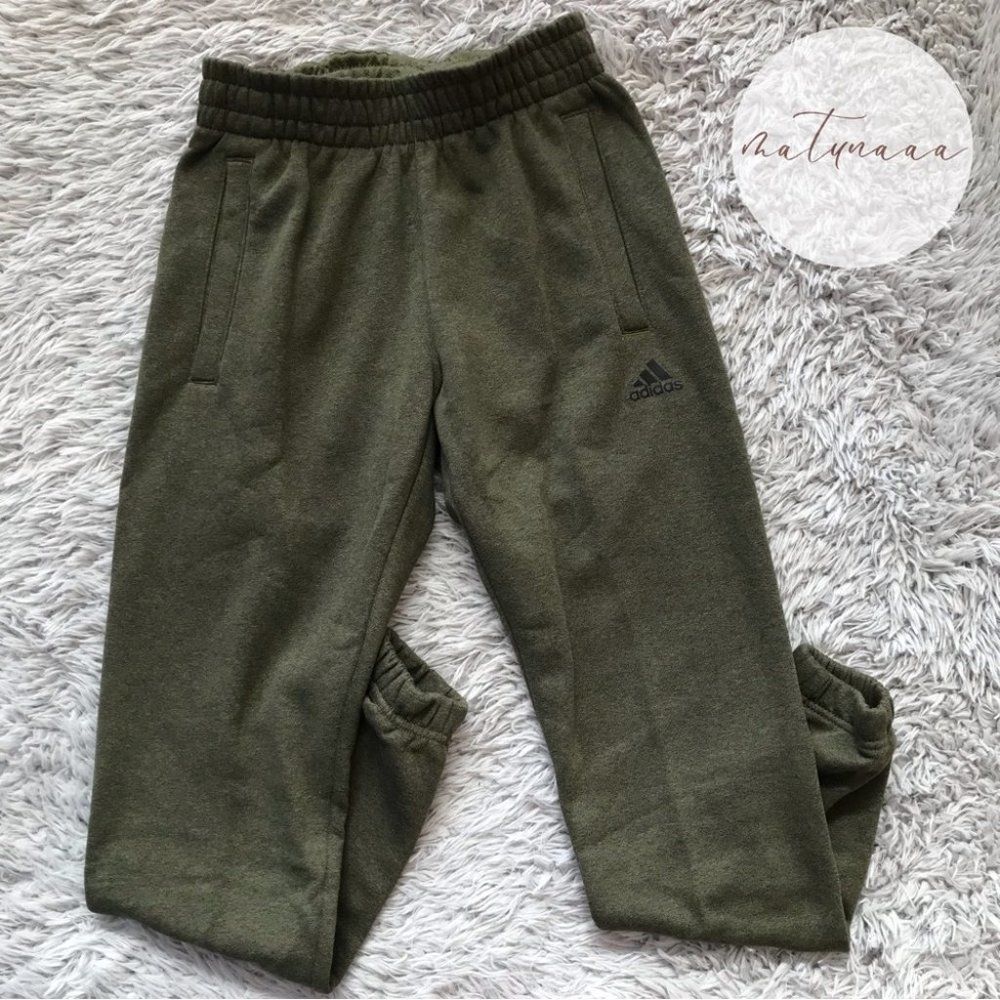 Adidas Men's Primegreen Postgame Graphic Jogger Sweatpants in Focus Olive XS